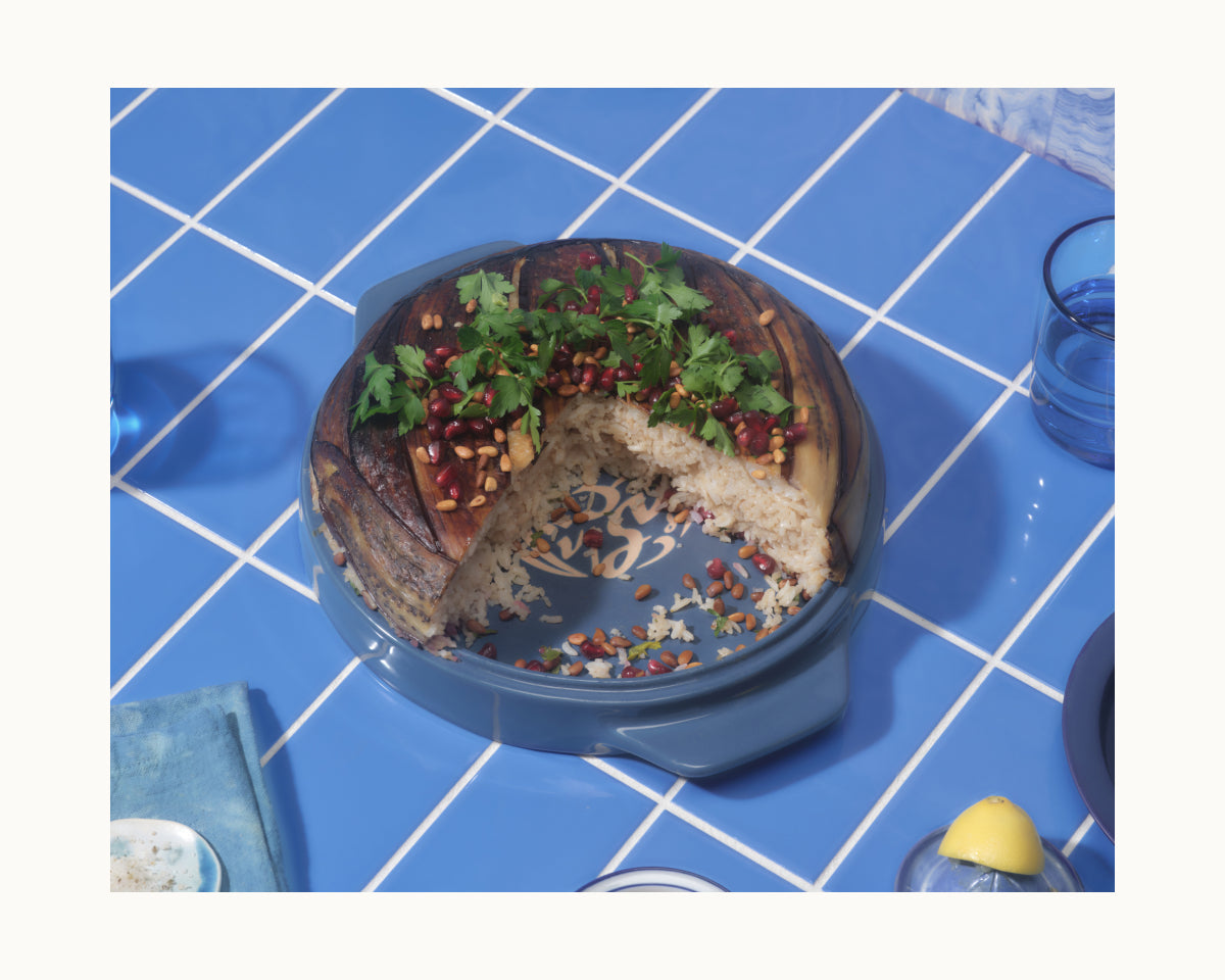 Flipping Platter in Blue Salt Sahtein View 3