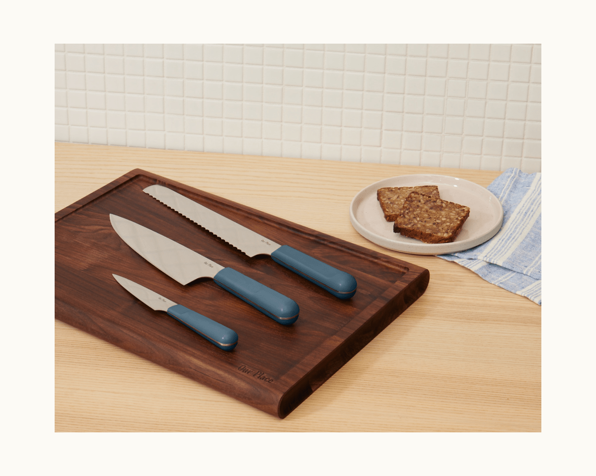 Knife Trio in Blue Salt View 3
