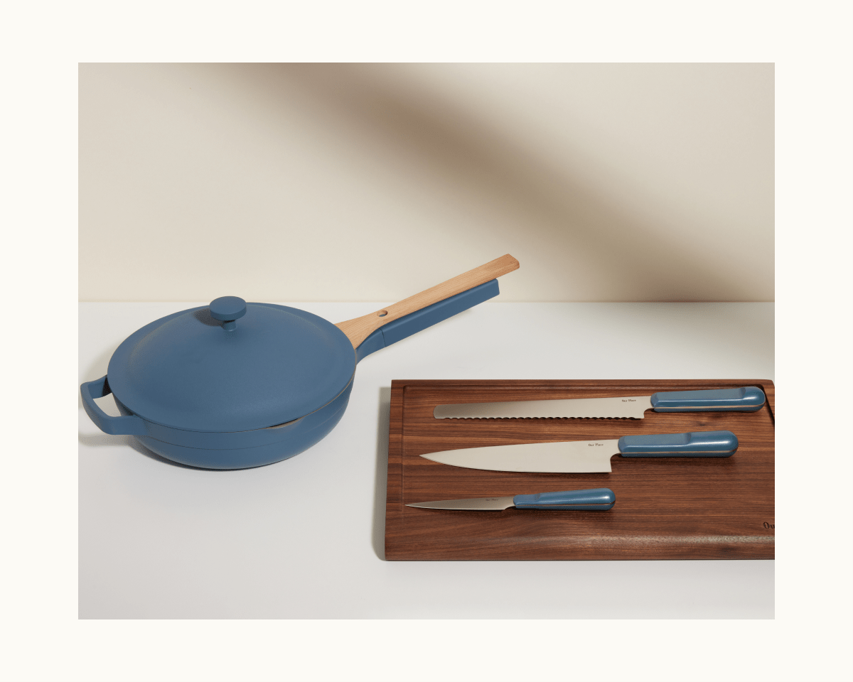 Knife Trio in Blue Salt View 8