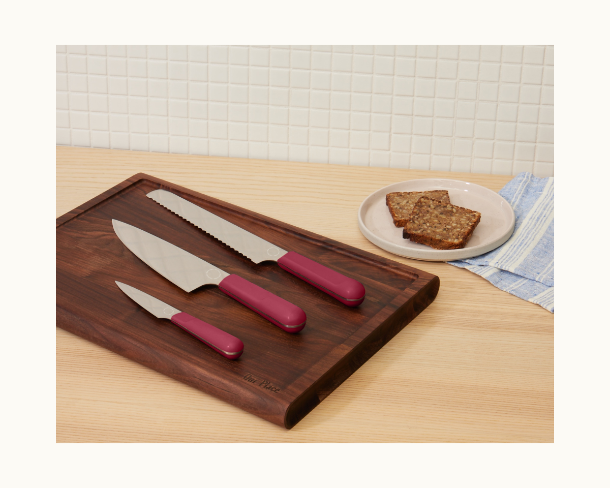 Knife Trio in Rosa View 3