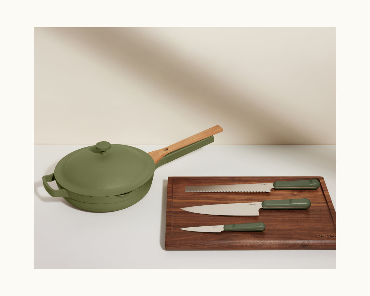 Knife Trio in Sage View 8