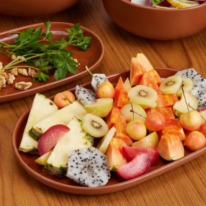 serving platters - terracotta - view 2
