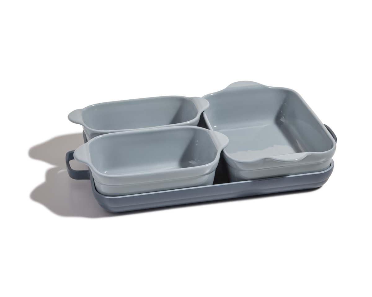 Ovenware Set in Blue Salt View 1