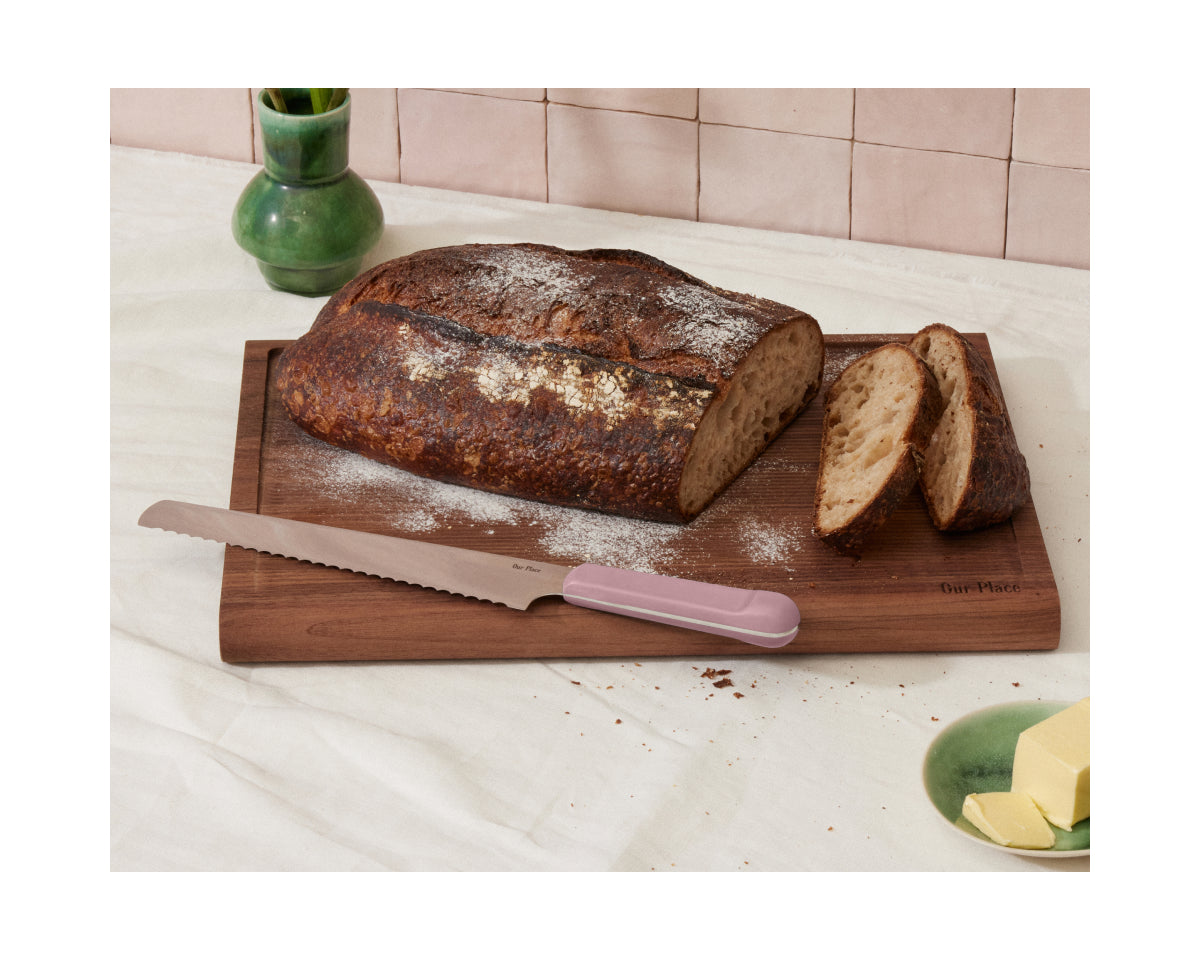 Serrated Slicing Knife in Lavender View 4