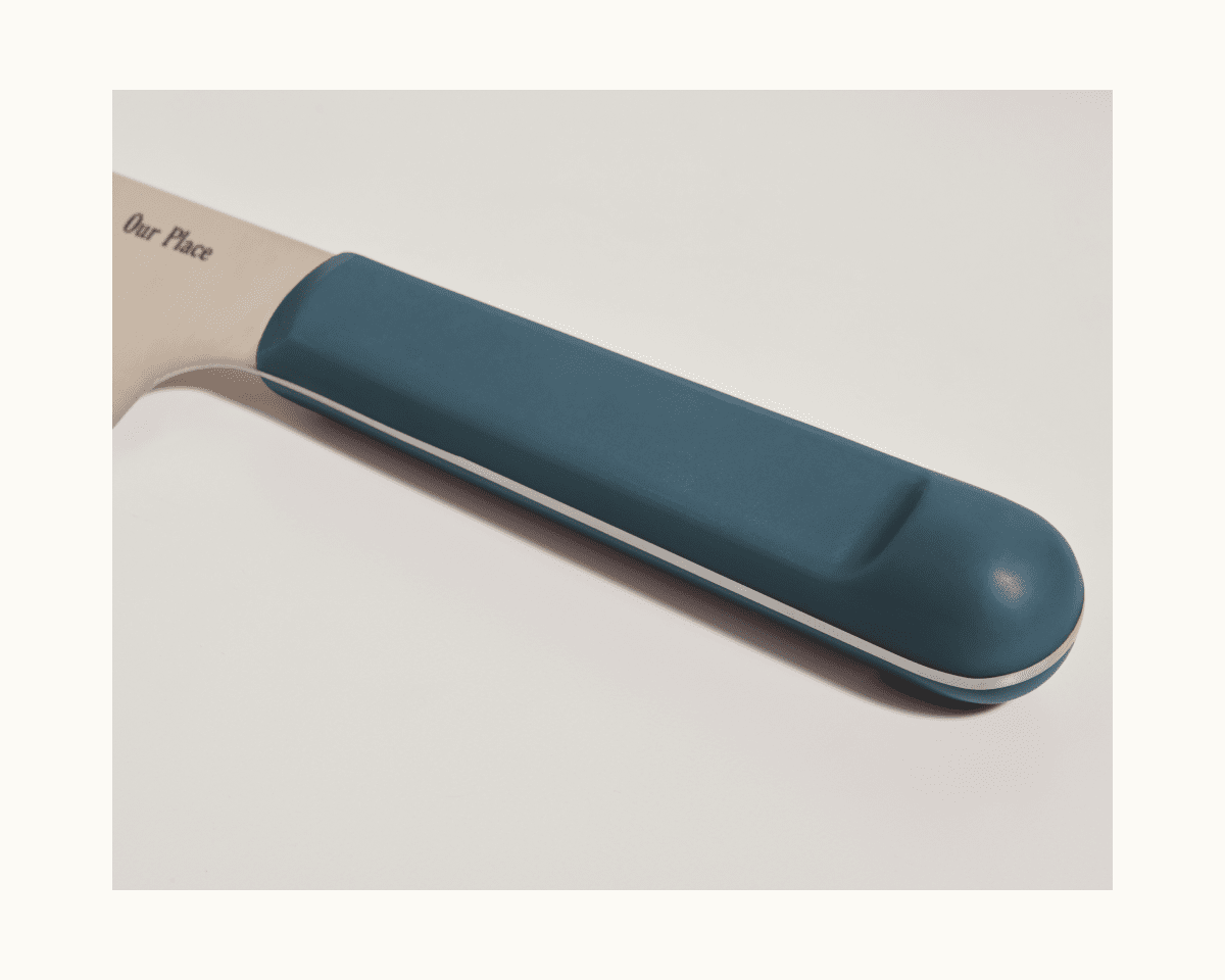 Serrated Slicing Knife in Blue Salt View 7